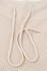 Ivory Cotton Sweater and Pants Set | Knitwear Woman Clothing