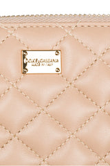 DOLCE & GABBANA PORTAMONETE Ivory Leather Wallet