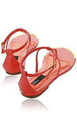BLINK BETTY Coral Patent Sandals