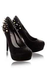 BLINK - SPIKE Black Suede Pumps - Women Shoes - Heels