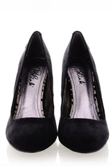 BLINK - ALEYSIA Black Suede Pumps | Women Shoes