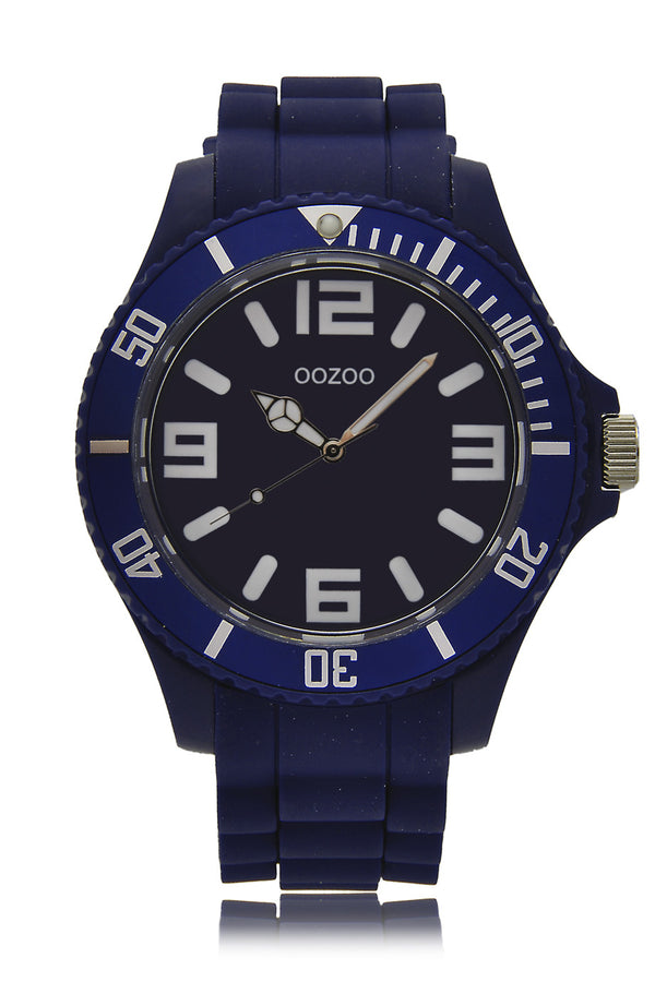 C4168 Dark Blue Silicone Watch