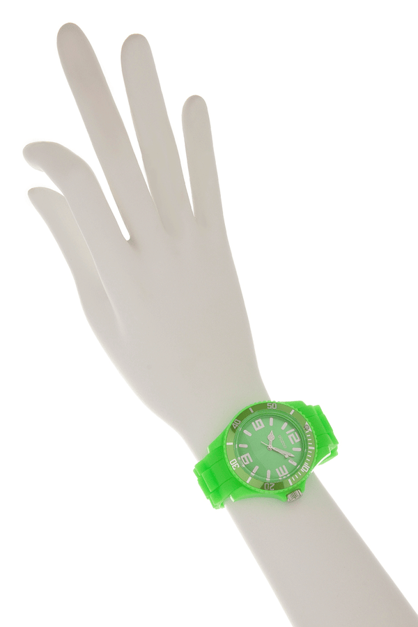 GREEN Fluo Silicone Watch