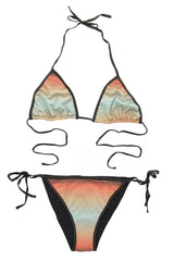 CLUBE BOSSA SUNSET Pastel Gradient Triangle Bikini