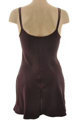 COTTON CLUB BOUNCE Brown Silk Lace Chemise