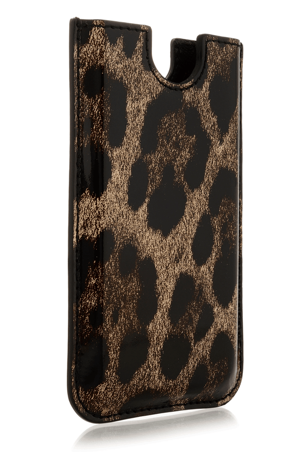Dolce & Gabbana LEOPARD Vernice Beige iPhone® Case
