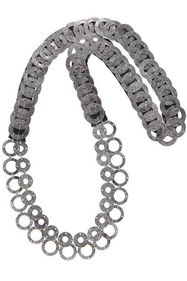 FIONA PAXTON RAQUEL Silver Chains Necklace