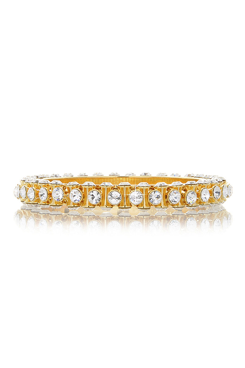ISHARYA BLING Gold Crystal Bangle Bracelet