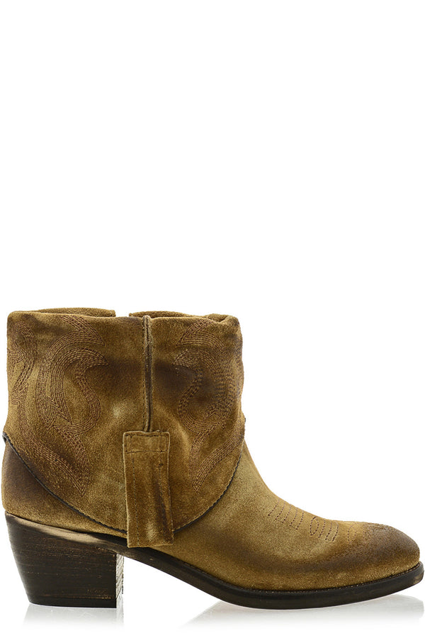 PENY Camel Cowboy Ankle Boots