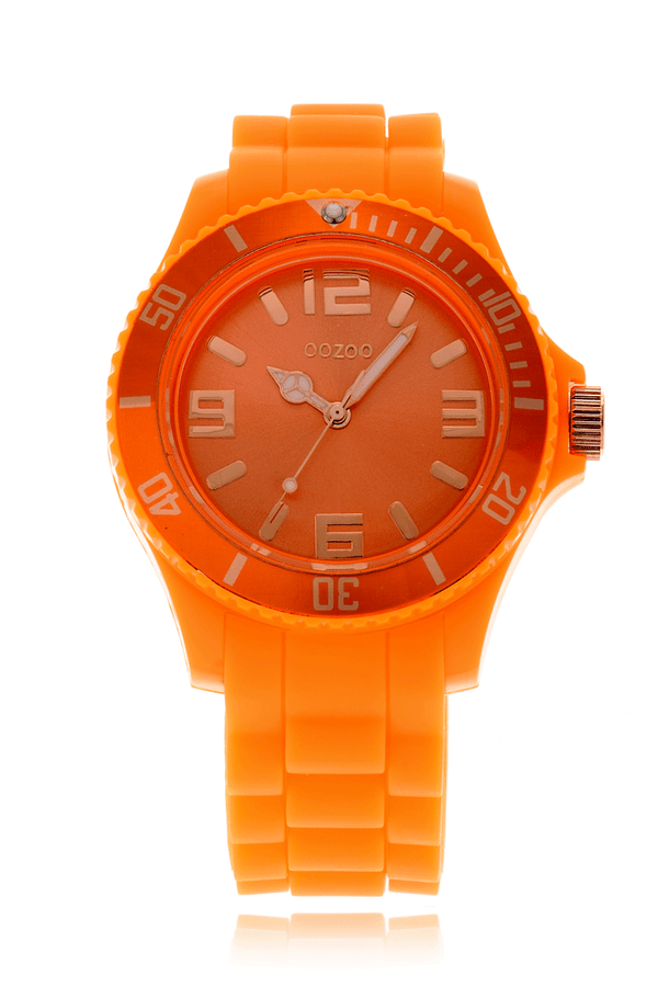 FLUO Orange Silicone Watch