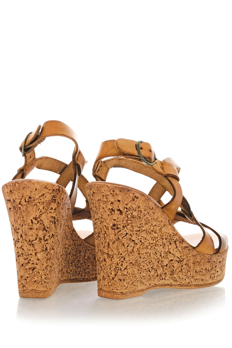 CUOIO Leather Wedges
