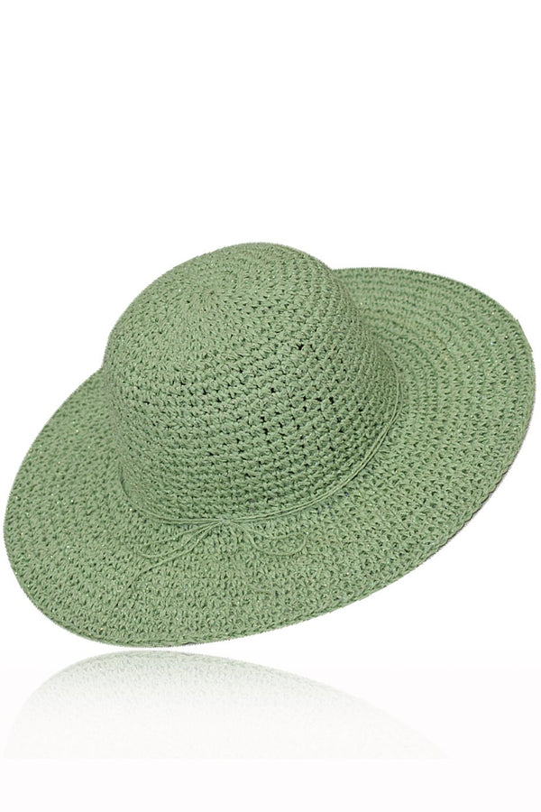 Βεραμάν Πράσινο Ψάθινο Καπέλο | Γυναικεία Καπέλα - Ψάθινα - Παραλίας - Laura Ferri