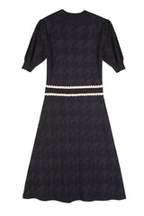 Callina Black Knit Dress | Woman Clothing - Dresses