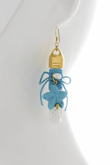 ALBERTO GALLETI - ALMYRA Light Blue White Earrings - Jewelry