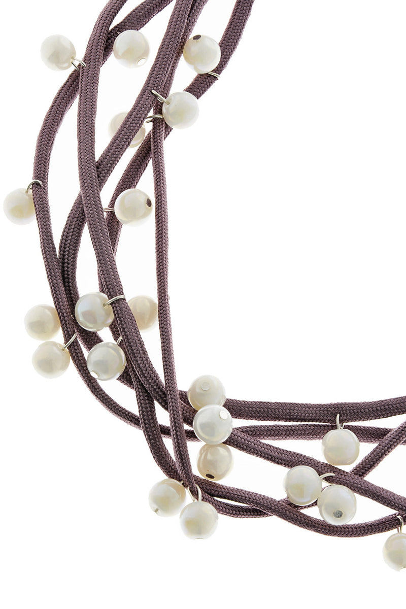 ALBERTO GALLETI - CAROLINA Purple Pearl Necklace - Jewelry