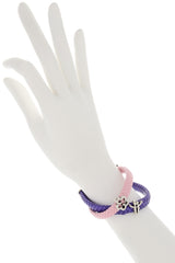 ALBERTO GALLETI KIMBERLEY Pink Purple Bracelets (set of 2)