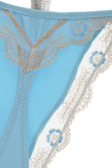 ARGENTOVIVO BABY Blue Beige Floral Thong