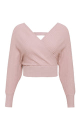 Pink Top and Skirt Knitted Set | Woman Clothing - Moncye