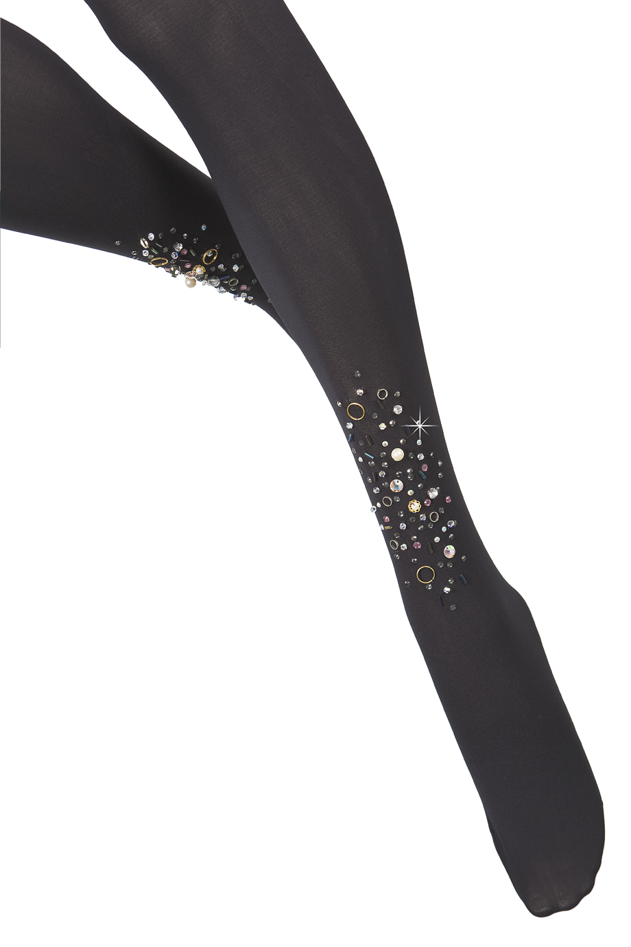 BEBAROQUE PETRA Black Embellished Tights – PRET-A-BEAUTE