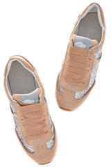 BLINK MARTINA Beige Glitter Sneakers