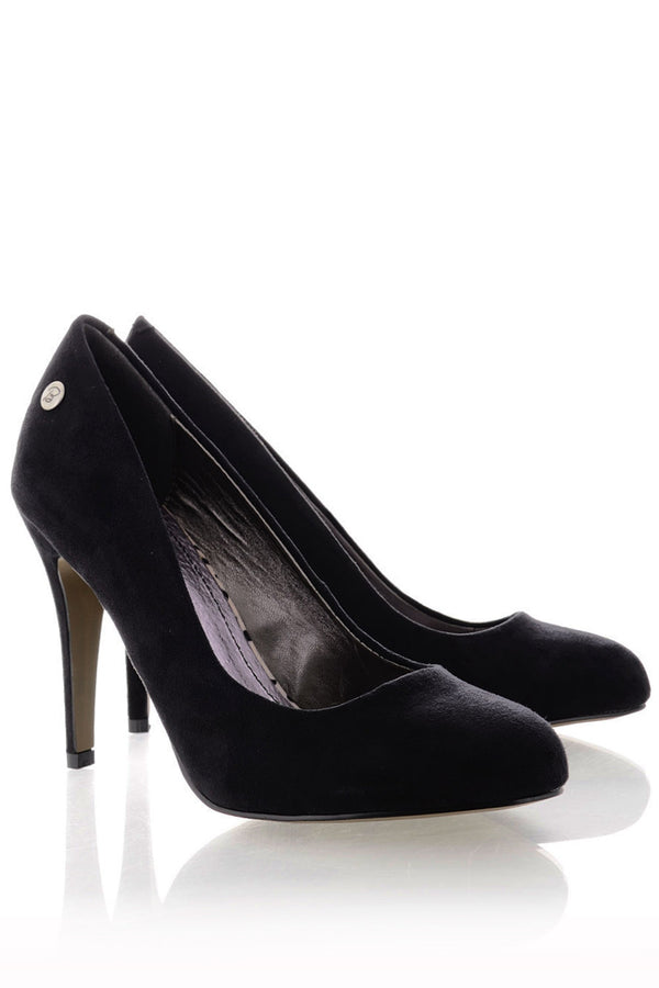 BLINK - ALEYSIA Black Suede Pumps | Women Shoes
