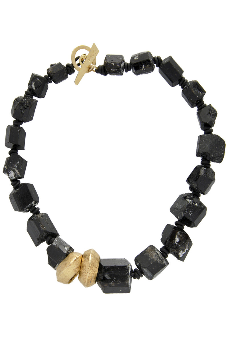 Black Tourmaline 'Keira' necklace – Silver Shark