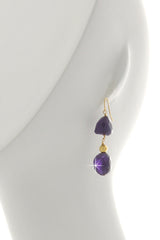 BY THE STONES ROSARY Smoky Amethyst Earrings