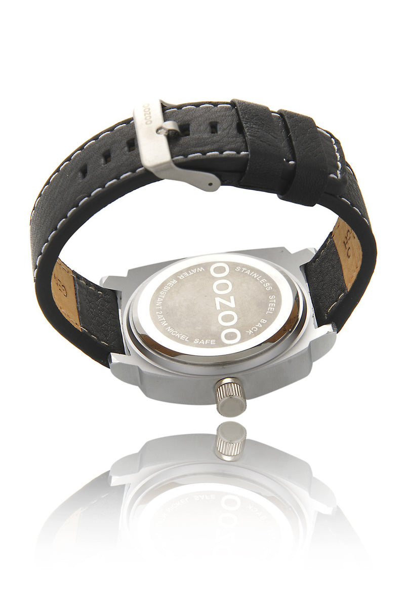 C2281 Black Leather Watch