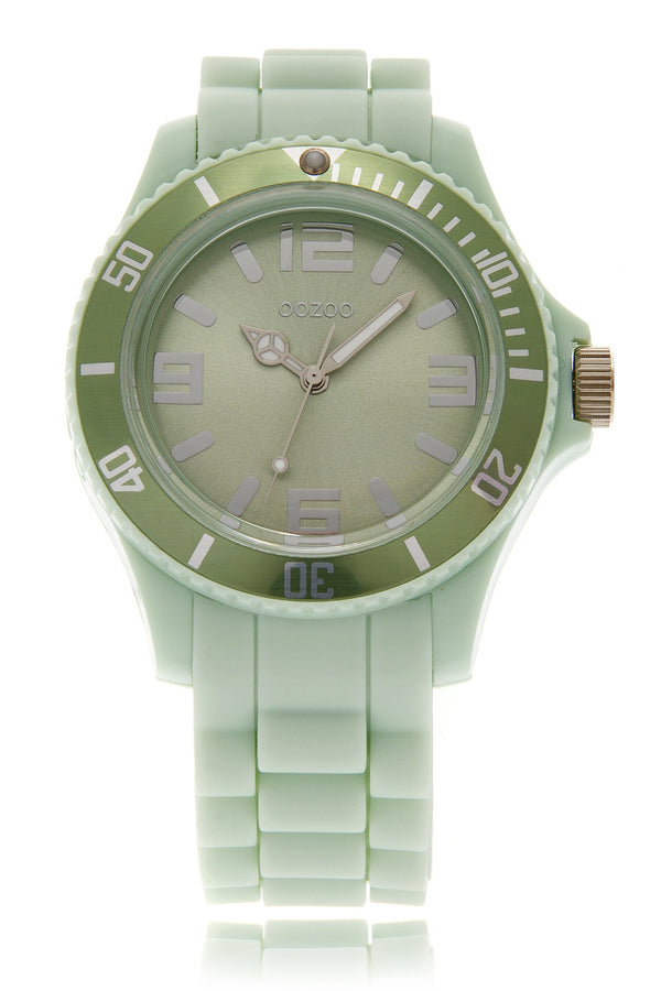 JADE Pastel Green Silicone Watch