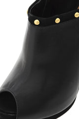CECCONELLO IVONNE Black Leather Ankle Boots