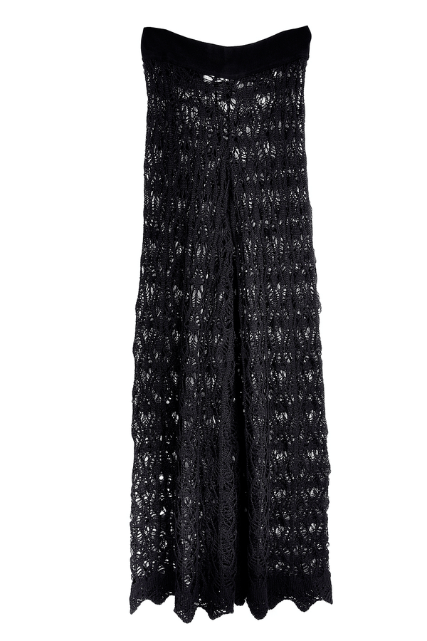 CECILIA PRADO MARISOL Black Crochet Pants