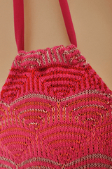 CECILIA PRADO NEIVA Pink Knitted Triangle Bikini