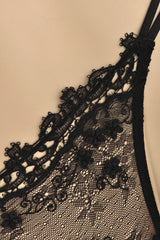CHRISTIES CRAZY Black Lace Thong