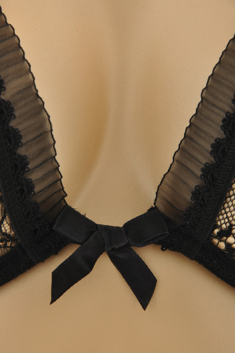CHRISTIES DELICES Black Lace Underwired Bra