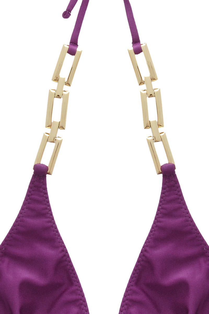 CLUBE BOSSA CAPRI Purple Halter Bikini