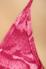 CLUBE BOSSA PINK ANIMAL Print Triangle Bikini