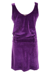 CLUBE BOSSA VELOUR Purple Cotton Dress