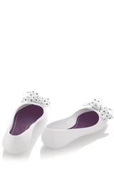COLORS OF CALIFORNIA CHIC IN THE CITY White Ballerinas