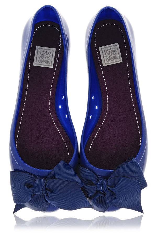 COLORS OF CALIFORNIA CHIC IN THE CITY Blue Ballerinas