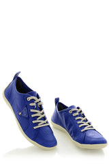 CRAVO & CANELA LOLLY Royal Blue Leather Sneakers