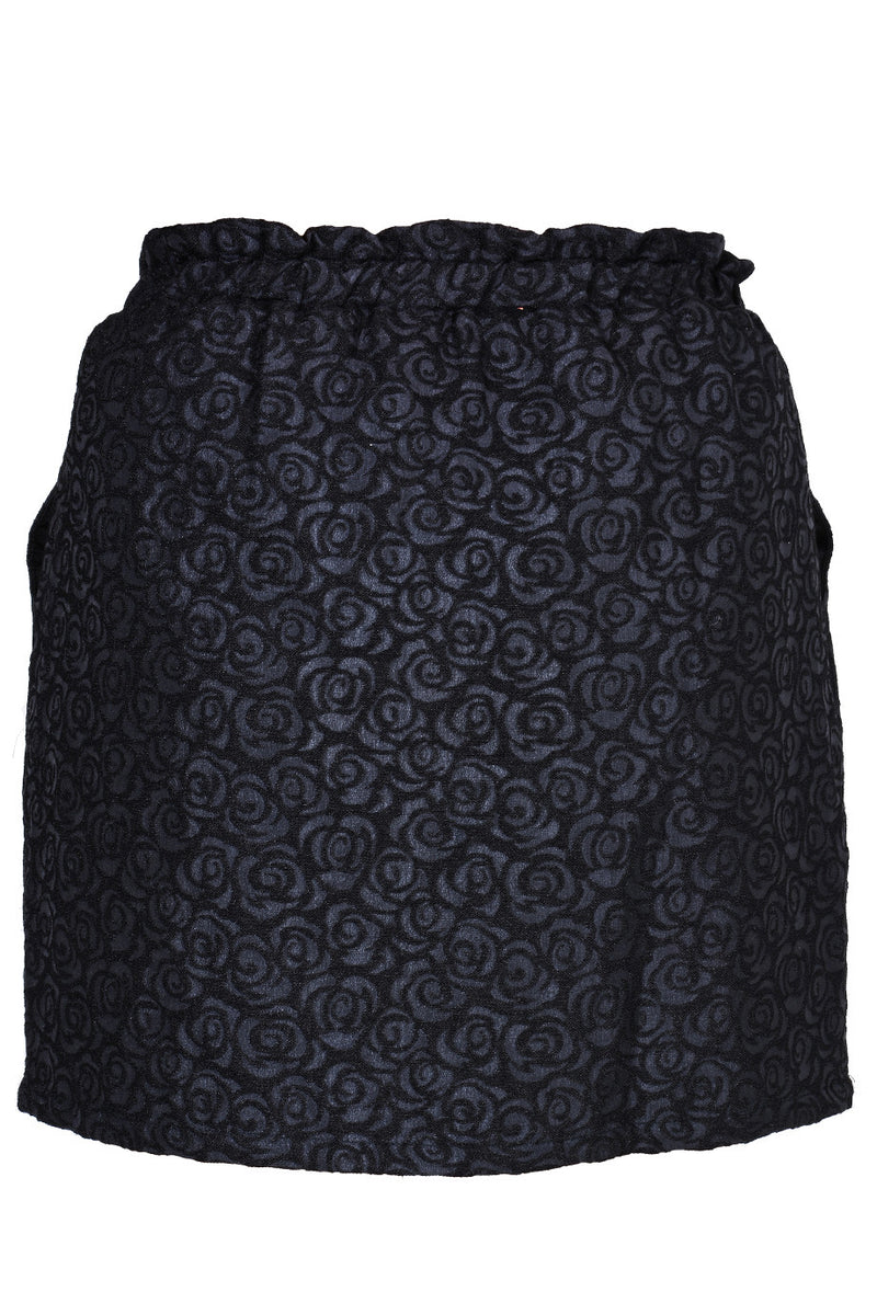 C BLOCK ROSALINE Black Jacquard Skirt