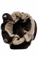 DIOR CANNAGE AGNEAU Brown Leather Bag