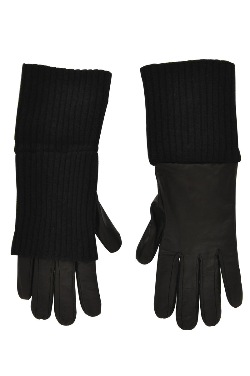 Dolce & Gabbana Valia Black Leather Gloves