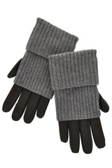 Dolce & Gabbana Valia Grey Leather Gloves