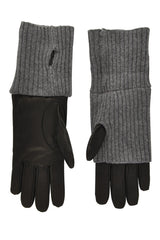 Dolce & Gabbana Valia Grey Leather Gloves