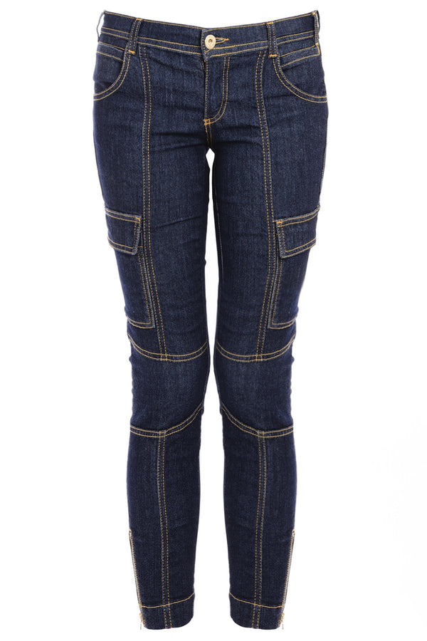 Dolce & Gabbana BLUE DENIM Zipper Jeans