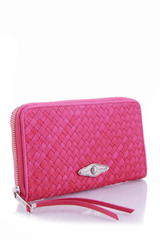 ELLIOTT LUCCA LUCCA Bright Pink Zip Wallet