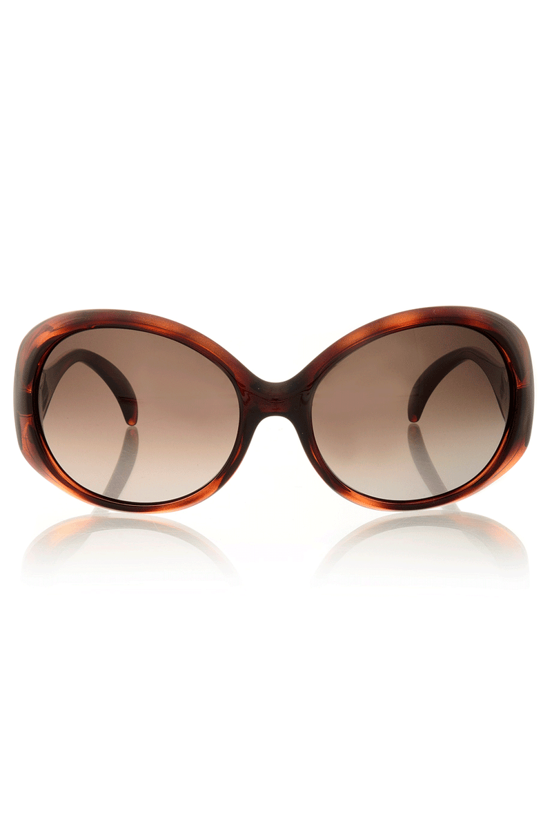 FENDI HAVANA Brown Logo Sunglasses