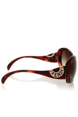 FENDI HAVANA Brown Logo Sunglasses