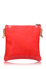 FERCHI MINI DAISY Coral Patent Crossbody Bag